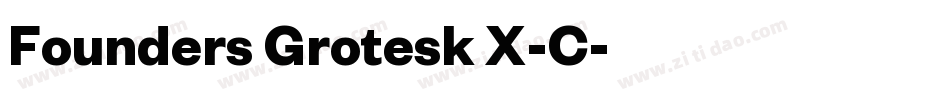Founders Grotesk X-C字体转换